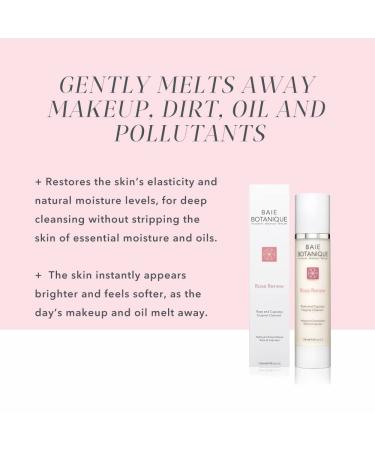 Baie Botanique Cleansing Milk 120ml - 100% Natural with Rosewater Rose Absolute & Organic Ingredients for Perfect Skin Care - Buy Online on GoSupps.com