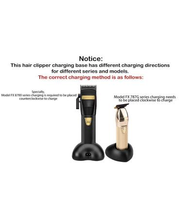 Portable Hair Clippers Charging Stand for Babyliss FX8700 & 787 - Efficient Trimmer Charger (Black) | International Shipping - Buy Online on GoSupps.com
