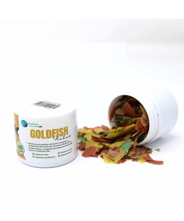 Goldfish Flakes Fish Food for Cold Water Fish, Natural Complete Food, Balanced Nutrition for All Types of Aquarium Fish and Cold Water Pond Fish, Plantase-Sebular 50