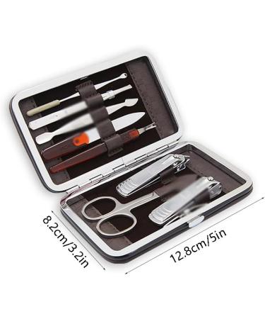 Nail Scissors Nail Clippers Set Professional Manicure Set Nail Care Tools with Tweezers Nail File for Women and Man Toenail Clippers (Color : Grey) - Buy Online on GoSupps.com