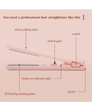Mini Dual-Purpose Curling Iron USB Mini Dual-purpose Hair Straightener Curling Iron Goodwillbrave Mini Curling Iron Long-Lasting Portable Travel Hair Styler (Upgrade Pink) - Buy Online on GoSupps.com
