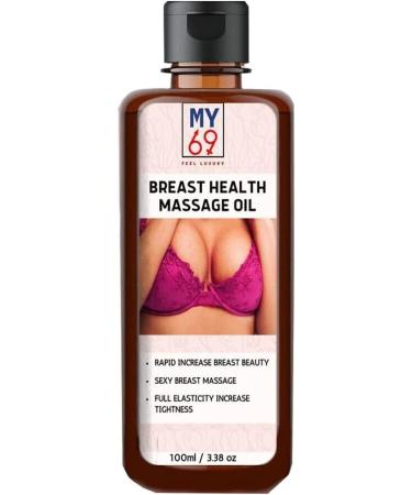 BlueQueen Natural Breast Enhancement Essential Oil Bust Firming Lifting Massage Oil to Support Breast Health A Self-Care Oil Made with Organic Botanicals and Essential Oils (3.38 fl oz)