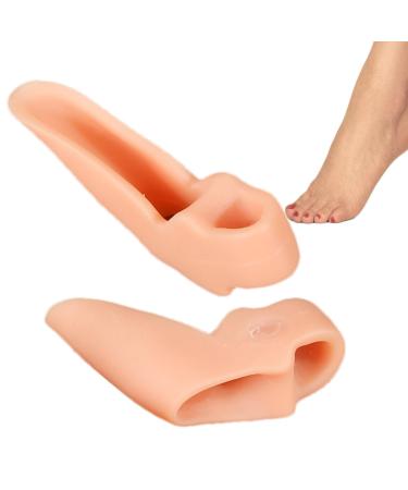 Toe separator toe separator 2 pieces of silicone gel pads for big toes orthopedic toe separator toe separator for overlapping toes stripes