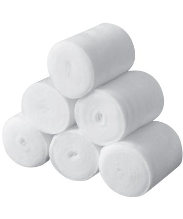 6 Rolls Cast Padding Soft Individual Pack Padding Use with Plaster Cloth Gauze Bandage for Halloween Wrap Bandage Art Projects Body Casts Mask Making Hobby Craft (2 Inch x 8.8 ft)