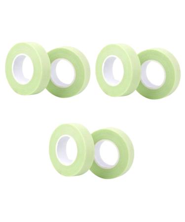Balacoo 6 Pcs Green Tape Green Duct Tape Breathable Hole Tape Eyelashes Grafting Tape Eyelash Mascara Eyelash Tape Eyelash Perm Pads Eyelash Extension Tape Eyelash Patches Breathable Tape Greenx3pcs
