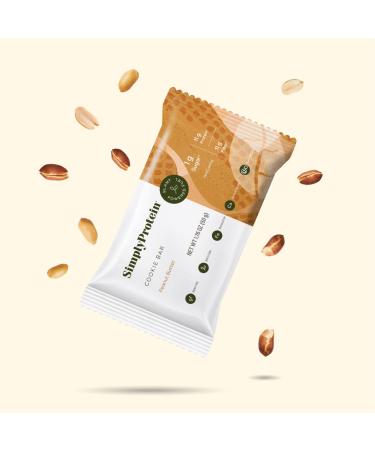 SimplyProtein Vegan Peanut Butter Cookie Bars - 11g Plant Protein, Gluten-Free, Non-GMO, Dairy-Free, Soft-Baked Texture - 24 Bars - Buy Online on GoSupps.com