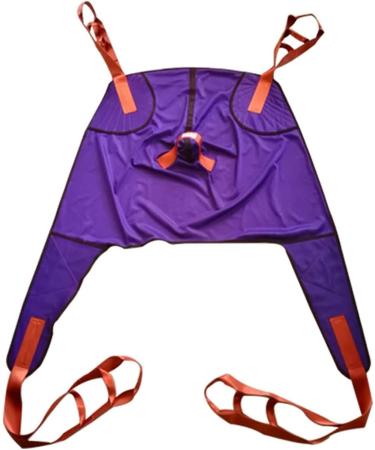 Portable Leg Thigh Lifters Reusable Patient Lift Toileting Sling for Hoist Shower Home Use with Four Point Support Tranfer Sling Divided Leg Sling