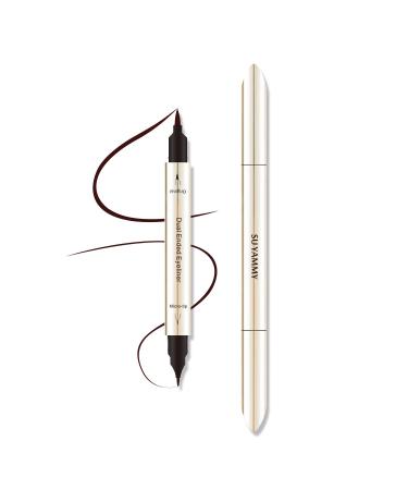 SU YAMMY Dark Brown Liquid Eyeliner Waterproof and Smudge Proof Eye liner Pencil Women Makeup