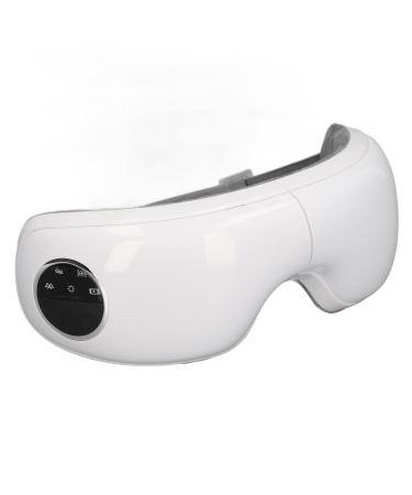 Focket eye massage device with warmth rechargeable 5 vibration modes Intelligent eye massager against migraines eye care facial massage device foldable heated eye mask with music