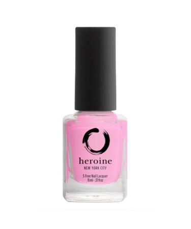 heroine.nyc light pink nail polish - Cruelty-Free  Vegan and Non-Toxic (9-free) Formula - .37 fl. oz. (11 ml) - pink  1 bottle - BUBBLEGUM