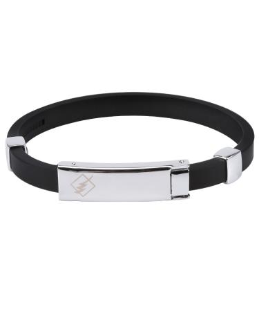 Zixyqol Anion Bracelet Electrostatic Silicone Bracelet Pulsera Antiestatica Adjustable Wrist Strap(Black)