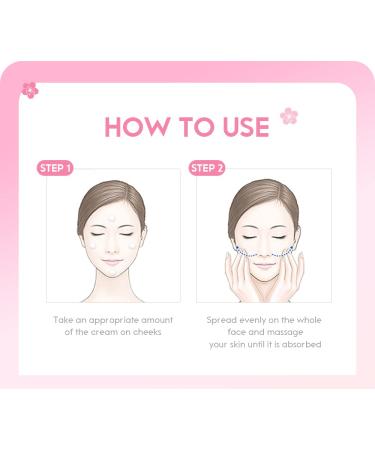 AKARY Sakura Essence Cream Facial Moisturizer 60g - Hydrating Repair Face Cream with Sodium Hyaluronate | For All Skin Types | Smooth Skin on Face and Neck - Buy Online on GoSupps.com