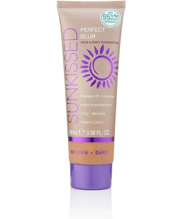 Sunkissed Perfect Blur Foundation Medium Dark 100 ml - Buy Online on GoSupps.com