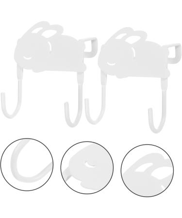 Housoutil Coat Hooks 2pcs Cute Rabbit Hook Coat Rack Spray Paint s Door Coat Hanger Door Hanging Drawer - Buy Online on GoSupps.com