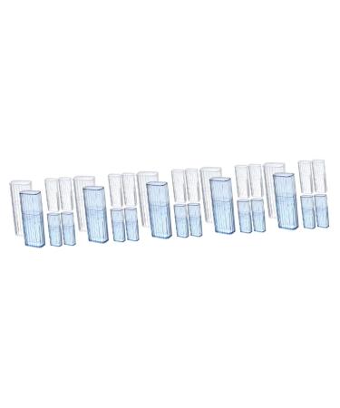 Villcase 30 pc travel toothpick box transparent swab holder dispenser travel jewelry holder for cotton pads tooth pads dental dispenser container for cotton pads travel resistant travel p.s portable different colors x 5 pieces 10.4x3.4x2.1cmx5pcs