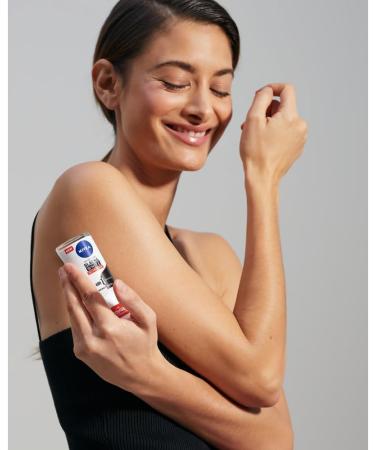 NIVEA Black & White Max Protection (50 ml) Women's Deodorant Roll On Antiperspirant to Reduce White Marks Women's Deodorant Maximum Protection 48h Protection - Buy Online on GoSupps.com