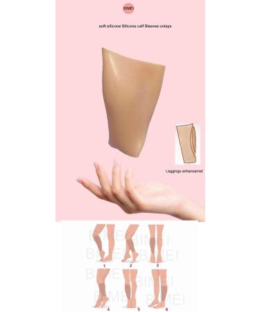 Shop BIMEI Silicone Calf Sleeves - Birthmark & Scar Cover Soft Leg Enhancers Body Beauty Correctors in Beige | International Shipping Available - Buy Online on GoSupps.com