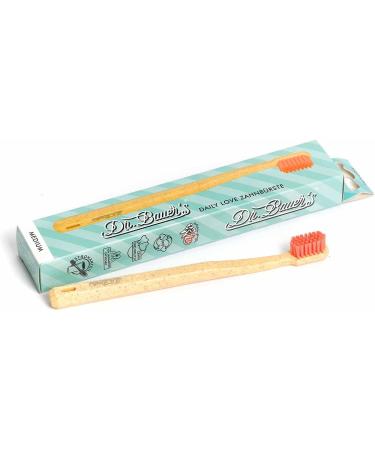 Dr. Bauers Daily Love Toothbrush Medium - Eco-Friendly Daily Care (1 Piece) - International Shipping - Buy Online on GoSupps.com