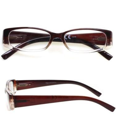 5 Pack Spring Hinge Rectangular Reading Glasses - Fashion Quality Readers for Men and Women - 2.00 Strength (5 Pack Mix) - Buy Online on GoSupps.com