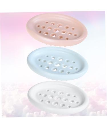 Ciieeo 9 Pcs Bathroom Soap Drainer Silicone Pink Basin Bar Soap Holder Travel Spray Bottle Perfume Claw Hammer Wrist Bands for Washing Face Soap Draining Holder Hollow Out Soap Box - Buy Online on GoSupps.com