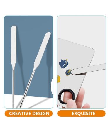 Beaupretty Color Palette Set - Korean Makeup Foundation Spatula & Artist Tools | Mix Colors with Acrylic & Metal Cosmetic Plates - Buy Online on GoSupps.com