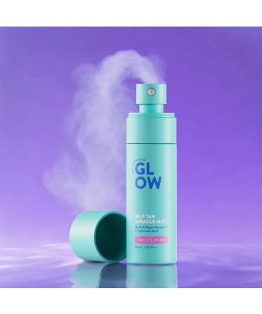 Australian Glow Miracle Mist Self Tanner for Face & Body w/Quad-Collagen Complex & Hyaluronic Acid 3.38 fl. oz / 100ml - Buy Online on GoSupps.com