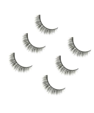Beavorty 3 Pair false eyelash fake eyelash eyelashes Cross section 3d