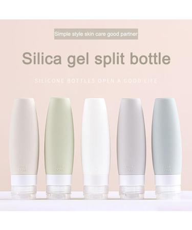 Dajidafu Travel Silicone Dispenser Bottle Shower Gel Toothpaste Makeup Squeeze Tube Refillable Leakproof Container Accessories Light Gray 90ML - Buy Online on GoSupps.com