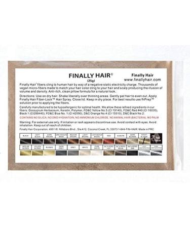 Finally Hair Keratin Hair Building Fibers - 25 Gram 25g 25 g gr gram 25gram Refill (Sandy Blonde) - Buy Online on GoSupps.com