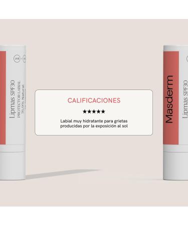  MASDERM MASDERM - Repair lip balm - UV + UVC protection - 80% natural ingredients - Prevents dryness and cracking - 2 ml - Buy Online on GoSupps.com