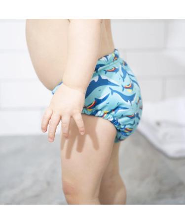 TotsBots Reusable Swim Pants for Babies and Toddlers - Rainbow Whale 6-12 Months - Buy Online on GoSupps.com