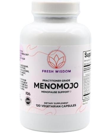 Fresh Wisdom Practitioner Grade Menomojo Menopause Support Dietary Supplement 120 Vegetarian Capsules - Buy Online on GoSupps.com