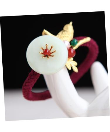 DOITOOL 1pc Hair Tie Headband Scrunchy Hair Ring Little Girl Hair Tie Girl Hair Accessories Ribbon Hair Ties Ponytail Holder Hair Rope Hair Accessory Emerald Simple Copper - Buy Online on GoSupps.com