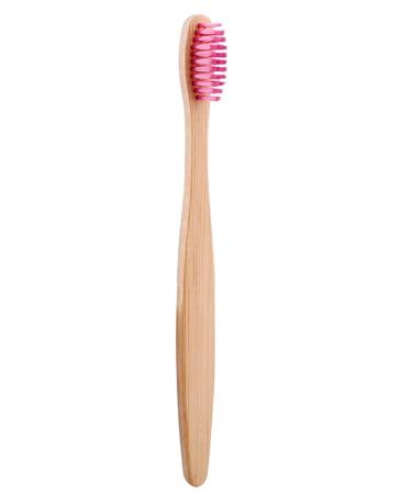 Bamboo toothbrush purple. Sustainable biodegradable natural and vegan for adults and children