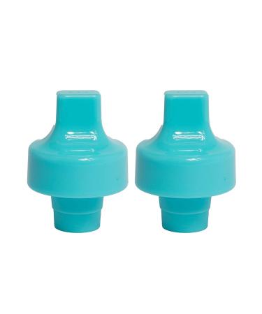 Blue Sippy Top Kid Universal Bottle Adapter fits Most Water Bottles (2-Pack)