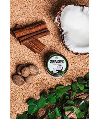 ZEN Relief Balm - 0.7 oz - Coconut Oil, 11 Essential Oils - Relieves Muscle Pain, Spasms, Cramps, Headaches, Backaches - Moisturizing - Buy Online on GoSupps.com