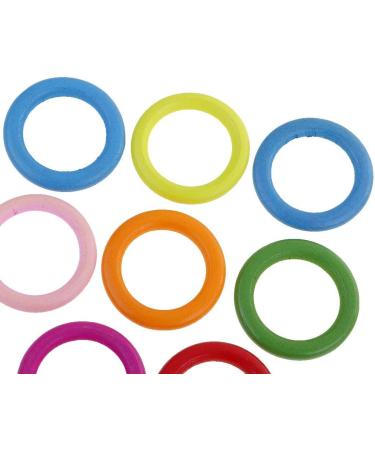 50pcs Colorful Wooden Rings - DIY Craft Accessories for Creative Projects | International Shipping - Buy Online on GoSupps.com