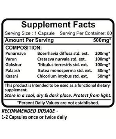 Rencure Formula - Natural Kidney Supplement - 2 Bottles (60 Capsules 500mg) - Planet Ayurveda - Buy Online on GoSupps.com