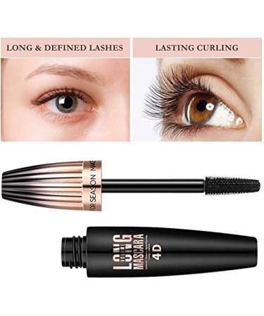 Buy Waterproof 4D Silk Fiber Mascara - Volume & Length for Dense Eyelashes | International Shipping - Buy Online on GoSupps.com