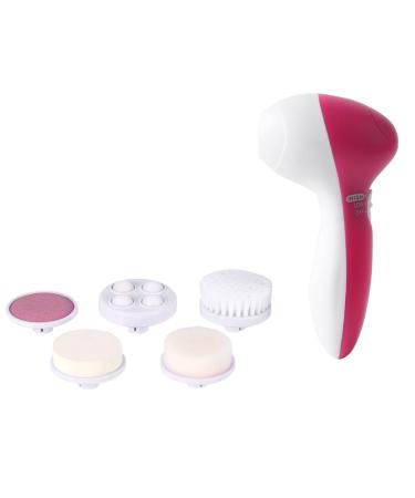 5 In 1 Facial Cleansing Brush Set Beauty Face Care Massager Electric Facial Cleanser Body Cleaner Brush Massaging Tool With 5 Brush Heads