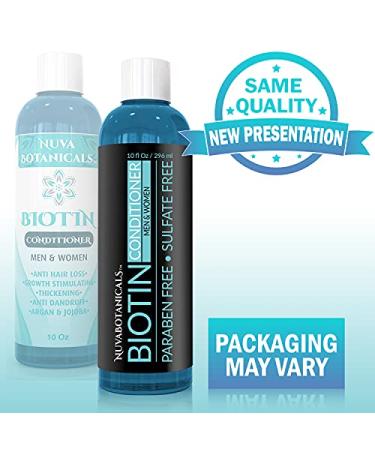 Biotin Conditioner for Hair Growth - Natural Thickening Treatment for Hair Loss & Thinning - Stimulate Thicker Regrowth - Sulfate & Paraben Free - 10 Fl Oz - For Women & Men - Buy Online on GoSupps.com