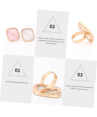 Palettes de M lange Annulaires pour Nail Art 2 Pi ces Format Mini Effet Marbre Blanc et Rose pour Passionn es Manucure et Cr ation Nail Art Domicile et v nements - Buy Online on GoSupps.com