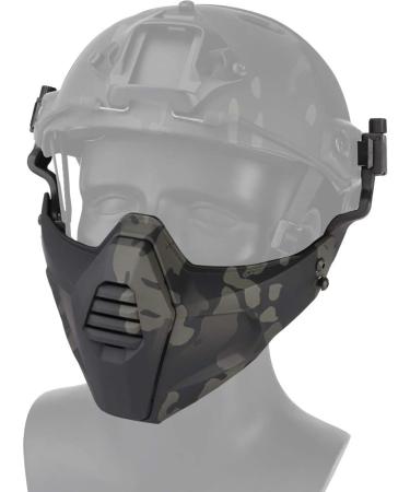Atairsoft 3D Tactical Half Face Mask - Protective Military Paintball Mask for Outdoor Activities & Halloween - CS Hunting Accessories McBk - Buy Online on GoSupps.com