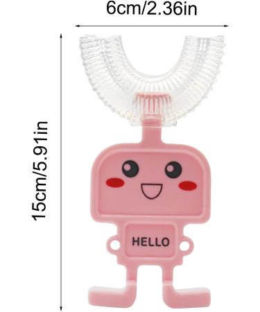 Kids U Shaped Toothbrush All Rounded Children U Shape Toothbrush 360Oral Teeth Cleaning Manual Training Tooth Brush Robot and Birds Toddler Toothbrush Age 2 to12 Mona43henry - Buy Online on GoSupps.com