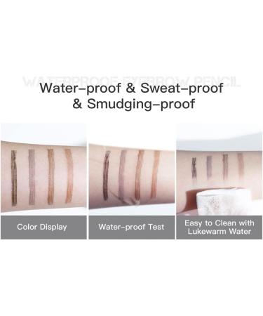 Tattoo eyebrow pencil liquid eyebrow pencil waterproof eyebrow pencil professional makeup eyebrow pencil black eyebrow pencil 4 colors available (01#Light brown) - Buy Online on GoSupps.com
