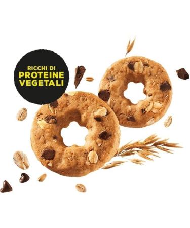  Italian Gourmet E.R. Misura Protein Cookies with Chocolate Chips and Oatmeal | Rich in Vegetable Protein | Italian Flour Cookies Cookies 260g + Polpa Italian Gourmet Polpa 400g - Buy Online on GoSupps.com