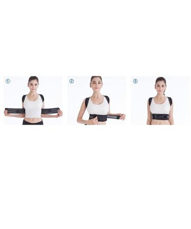 Breathable Hunchback Correction Belt - Upper Back Brace & Posture Corrector for Men & Women - Large White Spinal Support & Shoulder Straightener - Buy Online on GoSupps.com