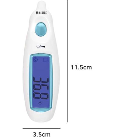 HoMedics Digital Medical Ear Thermometer - Accurate Readings for Adults & Babies | Instant Measurement, Waterproof Probe, Fever Alarm - Buy Online on GoSupps.com