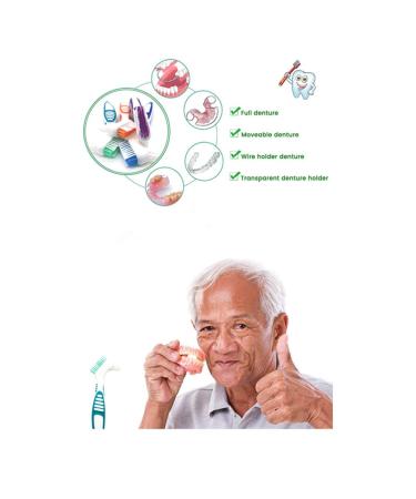 Denture Cleaning Brush Set - Portable False Teeth Care with Soft Bristles (3 Pcs) - Buy Online on GoSupps.com