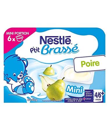 Nestl B Nestl P tit Brass Mini Pear (+4-6 months) by 6 pots of 60g (pack of 8 i.e. 48 pots)